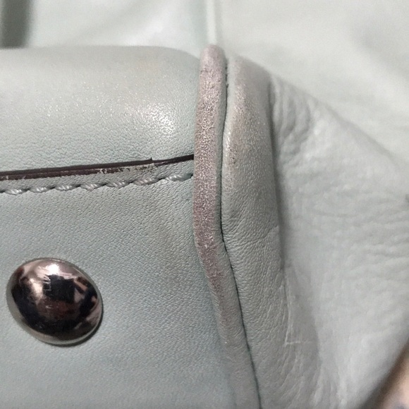 Coach Candace Mint Green Blue Purse Bag Pocketbook - Picture 9 of 12